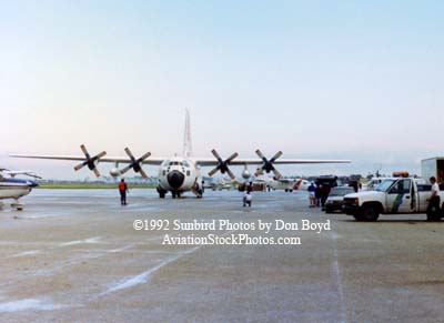 1992 - Coast Guard operations after Hurricane Andrew - HC-130H and CASA-212
