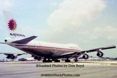 1974 - National Airlines B747-135 N77773 taxiing out on the north side