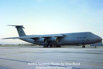 1992 - USAF C-5A Galaxy parked on the former Eastern maintenance base at Miami International Airport