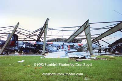1992 - Hurricane Andrew devastation at the Weeks Air Museum
