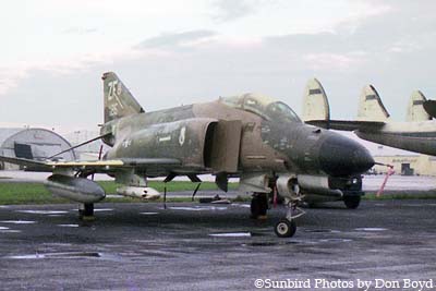 1975 - USAF F-4E-33MC #67-0215 Phantom and tail of Lockheed Constellation