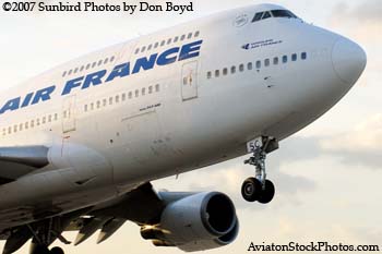 2007 - Air France B747-428M F-GISC airline aviation stock photo #3063