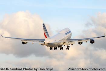 2007 - Air France B747-428M F-GISC airline aviation stock photo #3064