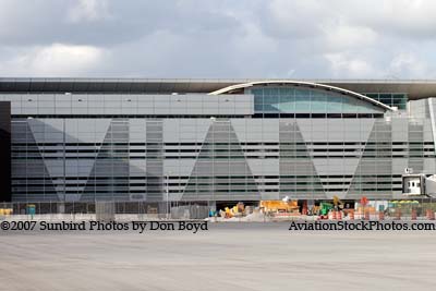 2007 - Miami International Airport's new South Terminal with MIAMI design on it stock photo #3029