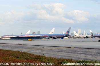 2007 - Miami International Airport's Central Base parking area (ex-National and Pan Am maintenance bases) stock photo #3044