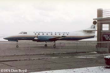 1974 - Commuter Airlines Swearingen SA-226TC Metro N5304M at Binghamton, New York