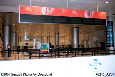 2007 - the center security checkpoint at Miami International Airport's new South Terminal aviation airport stock photo #2245