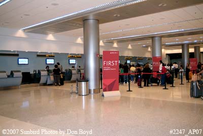 2007 - Delta's ticket counter in the new South Terminal at Miami International Airport aviation stock photo #2247