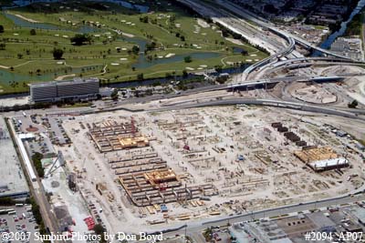 2007 - the Miami International Airport's Intermodal Center coming out of the ground stock photo #2094