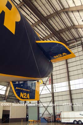 Tail section of Goodyear Blimp GZ-20A N2A Spirit of Innovation aviation stock photo #2254