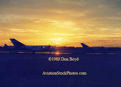 1989 - USCG HU-25 Falcons at sunset