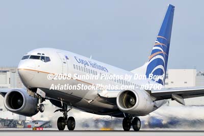  2008 - Copa Airlines B737-7V3 HP-1524CMP airline aviation stockhoto #0700