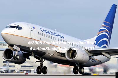 2008 - Copa Airlines B737-7V3 HP-1524CMP airline aviation stockhoto #0701