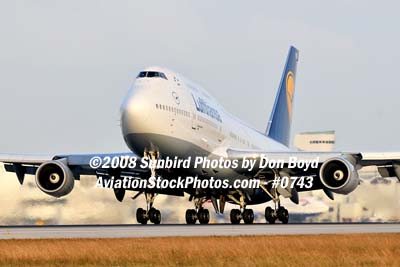 2008 - Lufthansa B747-430 D-ABVR airline aviation stock photo #0743