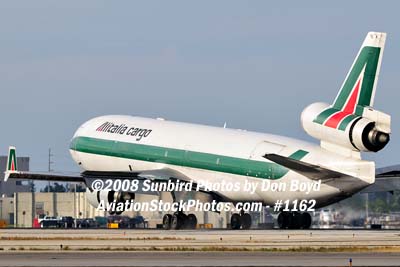 Alitalia Cargo MD-11F EI-UPU landing at MIA aviation airline stock #1162