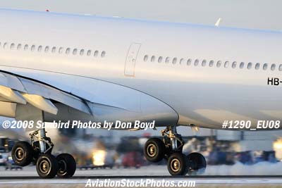 Swiss International A330-223 HB-IQJ landing at MIA aviation airline stock photo #1290