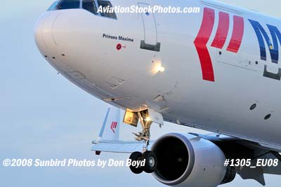 2008 - Martinair Cargo MD-11F PH-MCU Prinses Maxima on approach to MIA aviation airline stock photo #1305