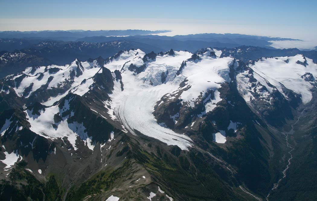 Blue Glacier & Olympus, View SW <br>(OlympicNP091307-11adj.jpg)