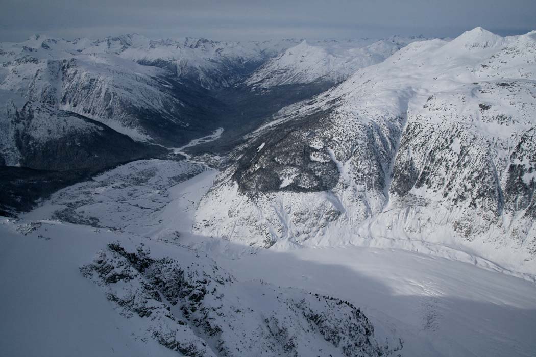 Stanley Smith Glacier, View NW Down Glacier <br> (Lillooet011508-_0846.jpg)
