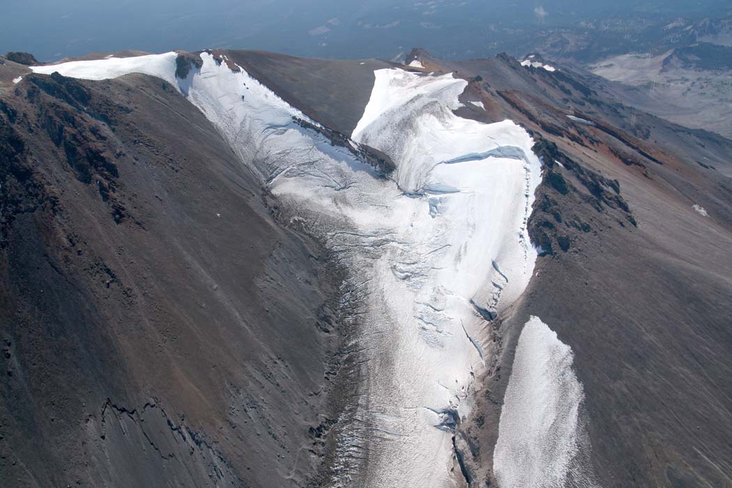 Shasta:  Upper Whitney Glacier/NW Face, View SSW <br> (Shasta082907-_194.jpg)