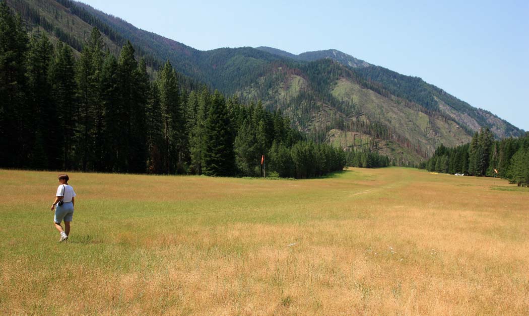 Selway-Bitterroot Wilderness:  Moose Creek Airstrip <br> (MtFlt070708-1112.jpg)