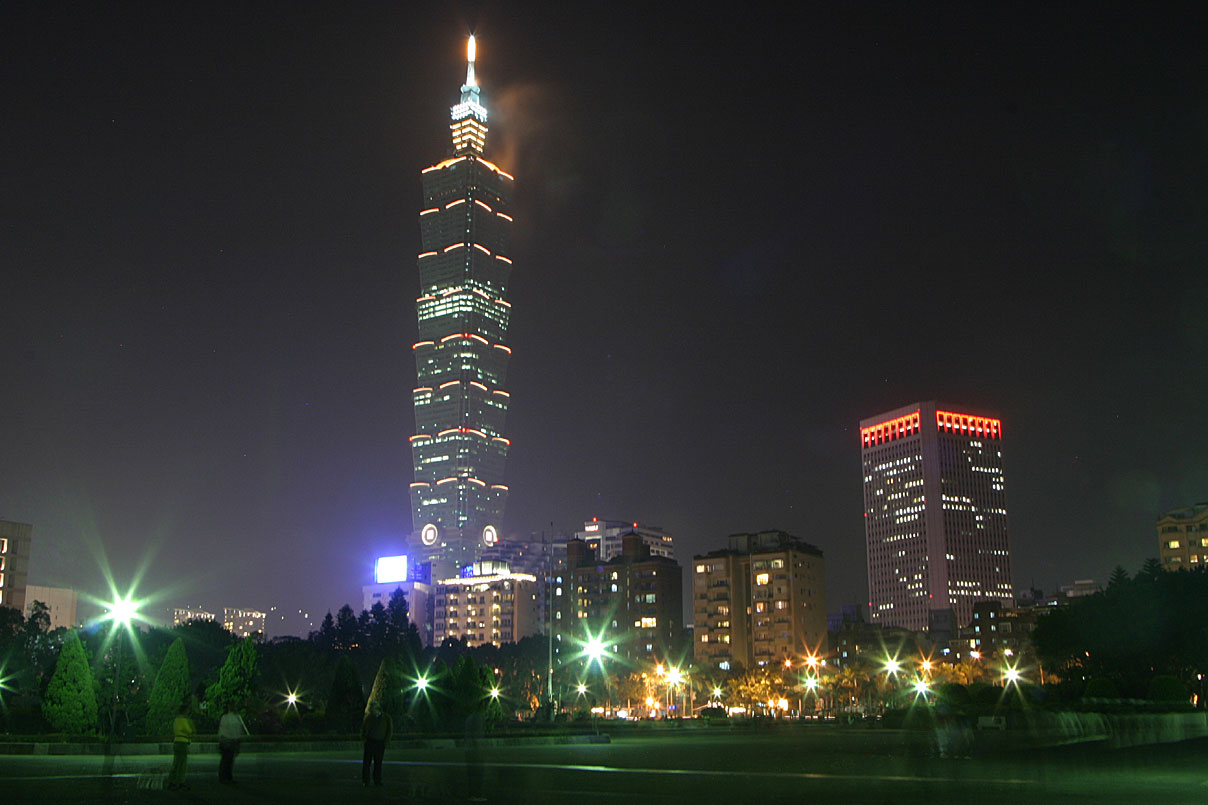 Taipei 101 at night