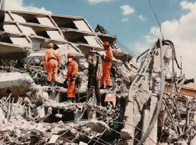 In 1985 fiance Ruth was in Mexico City for the 8.1 earthquake.  Phones were dead, but frantic Howard got a ham operator to help.