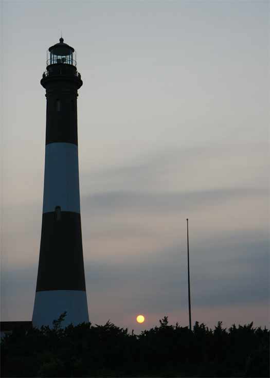 Visited Fire Island lighthouse Friday night