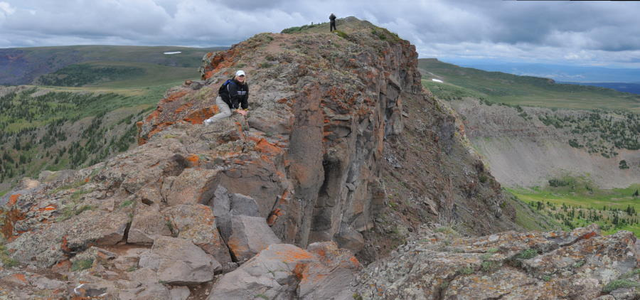 Brenda on the Devils Causeway