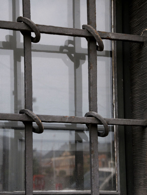 Old ironwork on a window