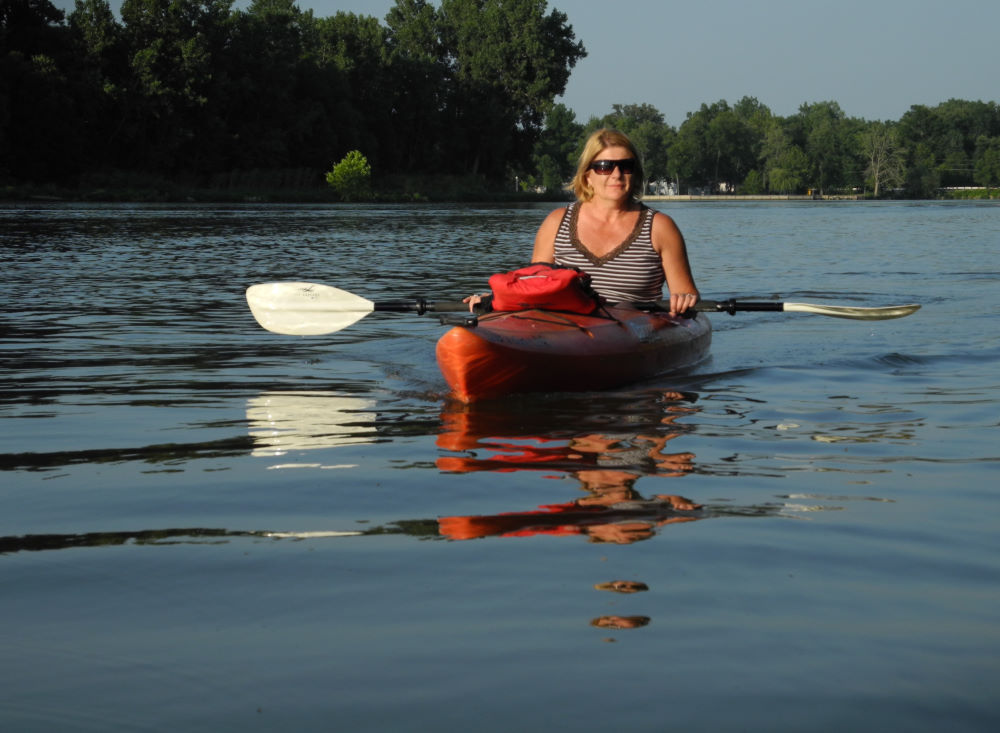 Nice evening for kayaking on Lake Loramie