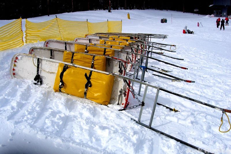 Rescue sleds ready for business