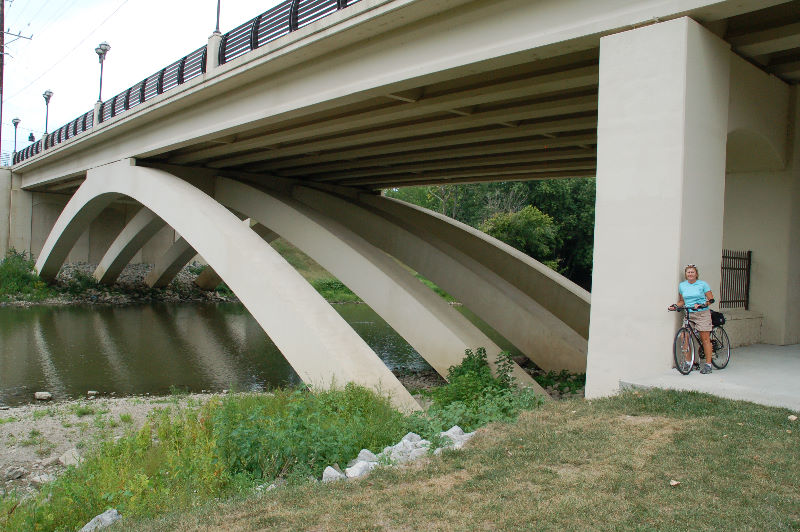 New Bridge over the Stillwater River and the Bike Path