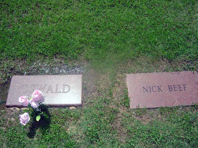 So, when you ask Wheres the Beef, you find Oswald.  Directions to Nicks grave are no longer given either.