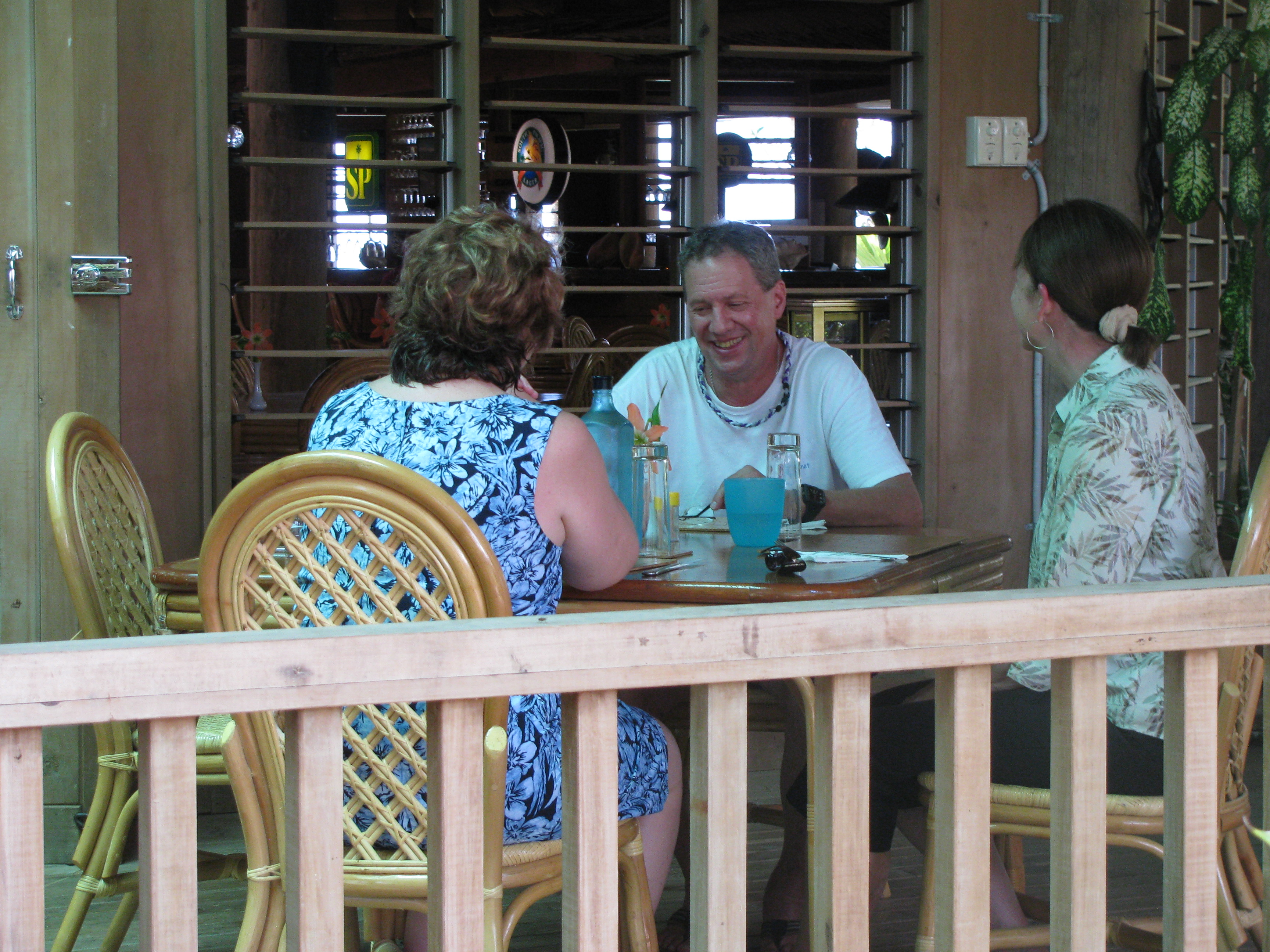 Charlie Deanna and Susan at lunch