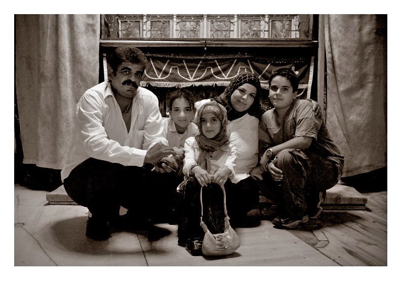 Muslim Family at the Birthplace of Jesus - No Tourists as Lebanon is Bombed