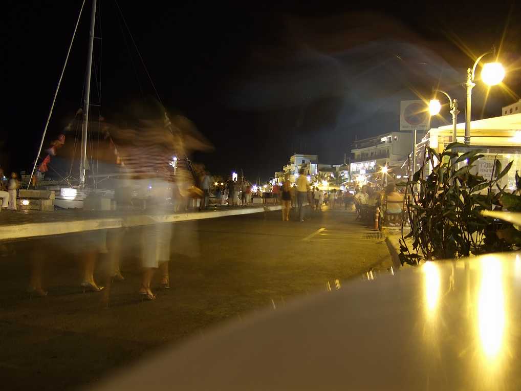 Ghosts taking a stroll along Chora seafront