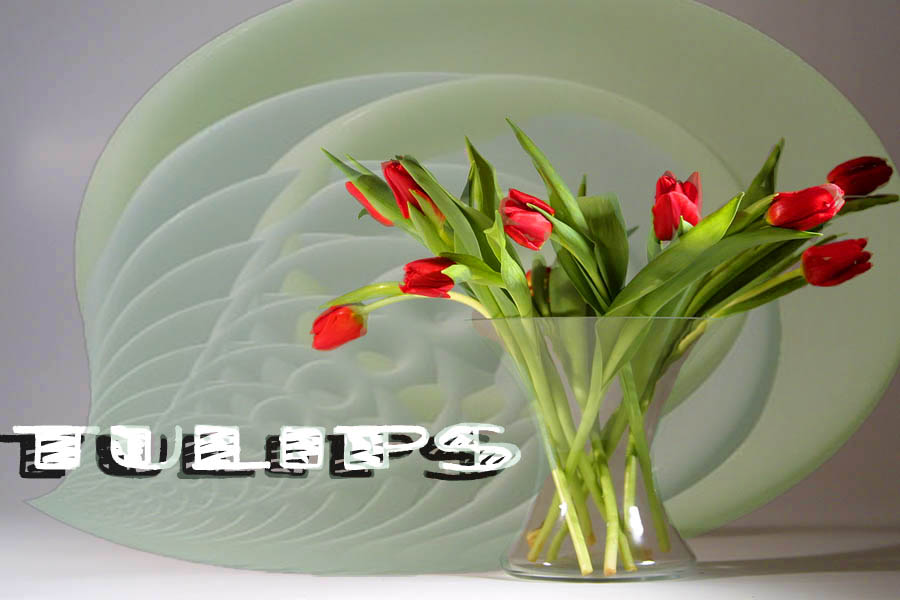 Art Deco tulips