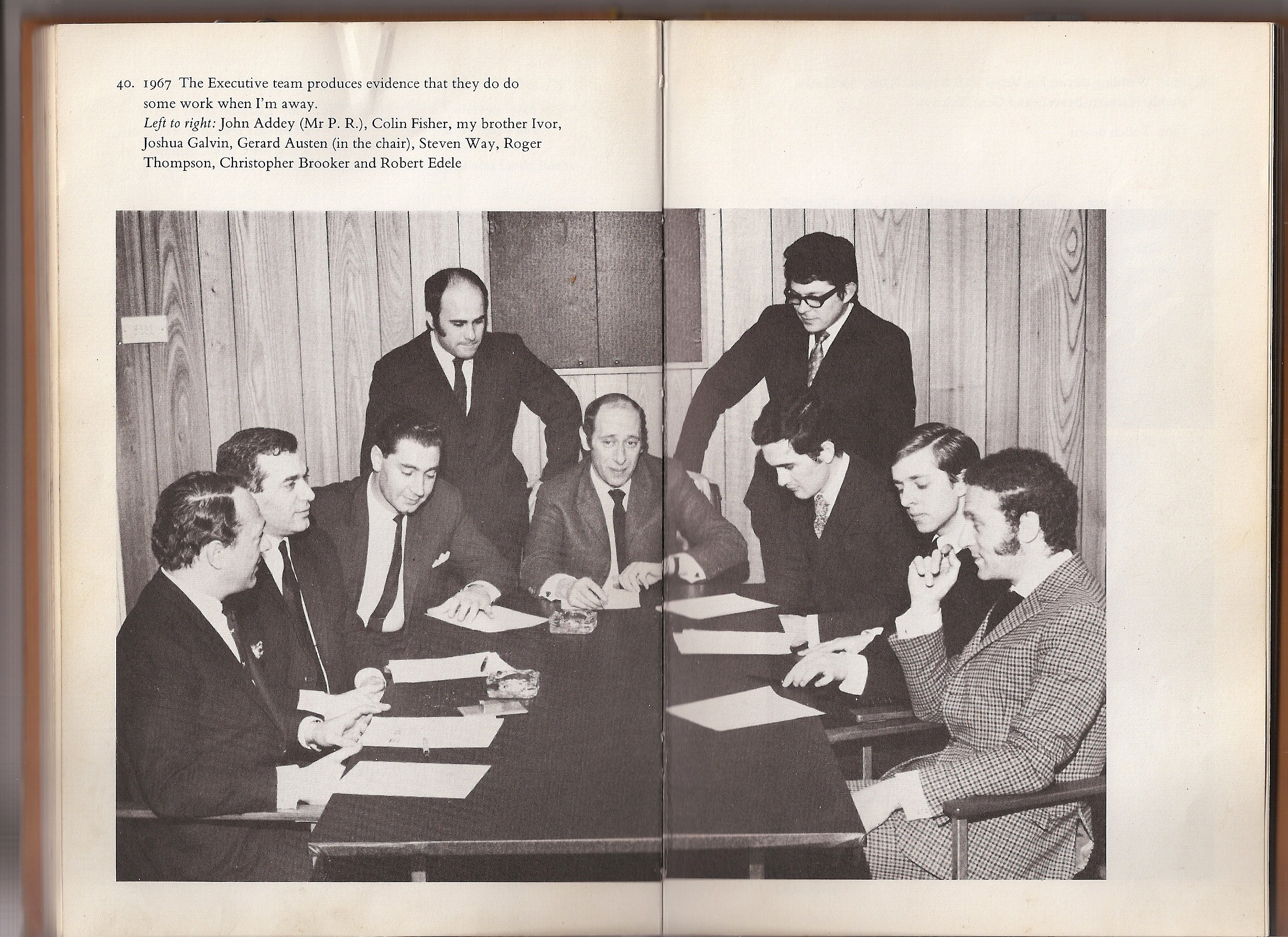 The first Directors of the Vidal Sassoon company