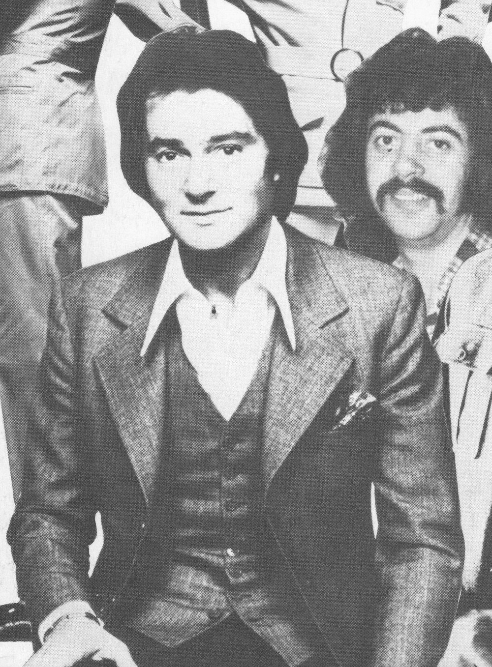 The Boss with  Tony Beckerman to his left 1972