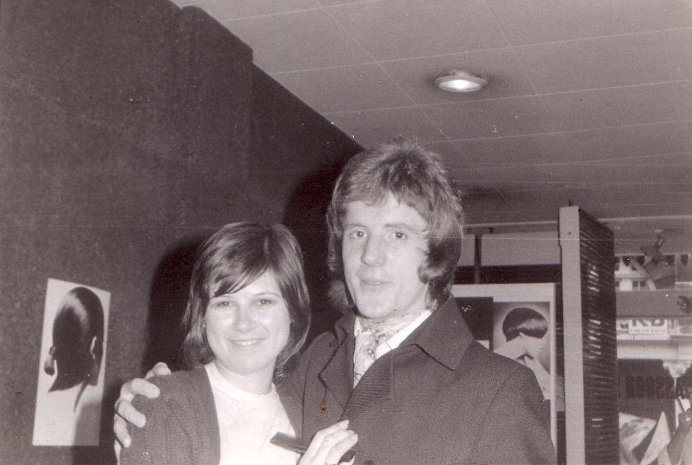 Ann Champion was a teacher and David Marshall. who was  one of Sassoons youngest ever managers. 171 New Bond st. Salon