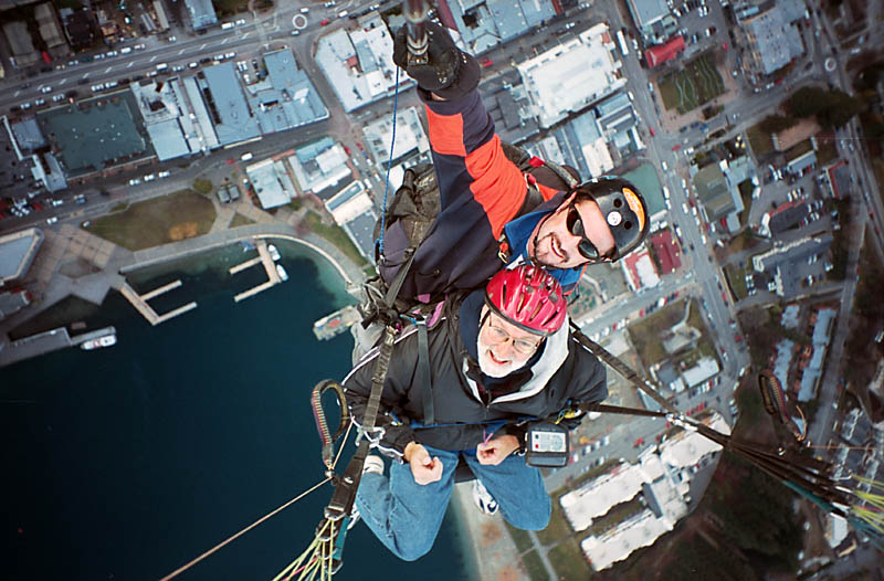 Paragliding over Queenstown, New Zealand