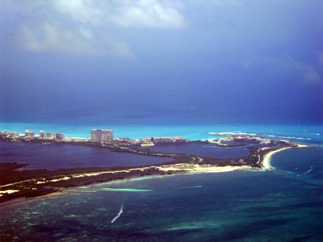 One of the nice beaches close to Cancun