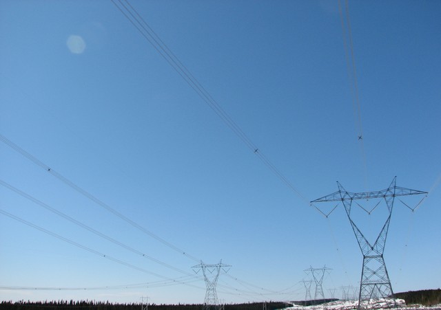 Power Lines for Hydro Quebec