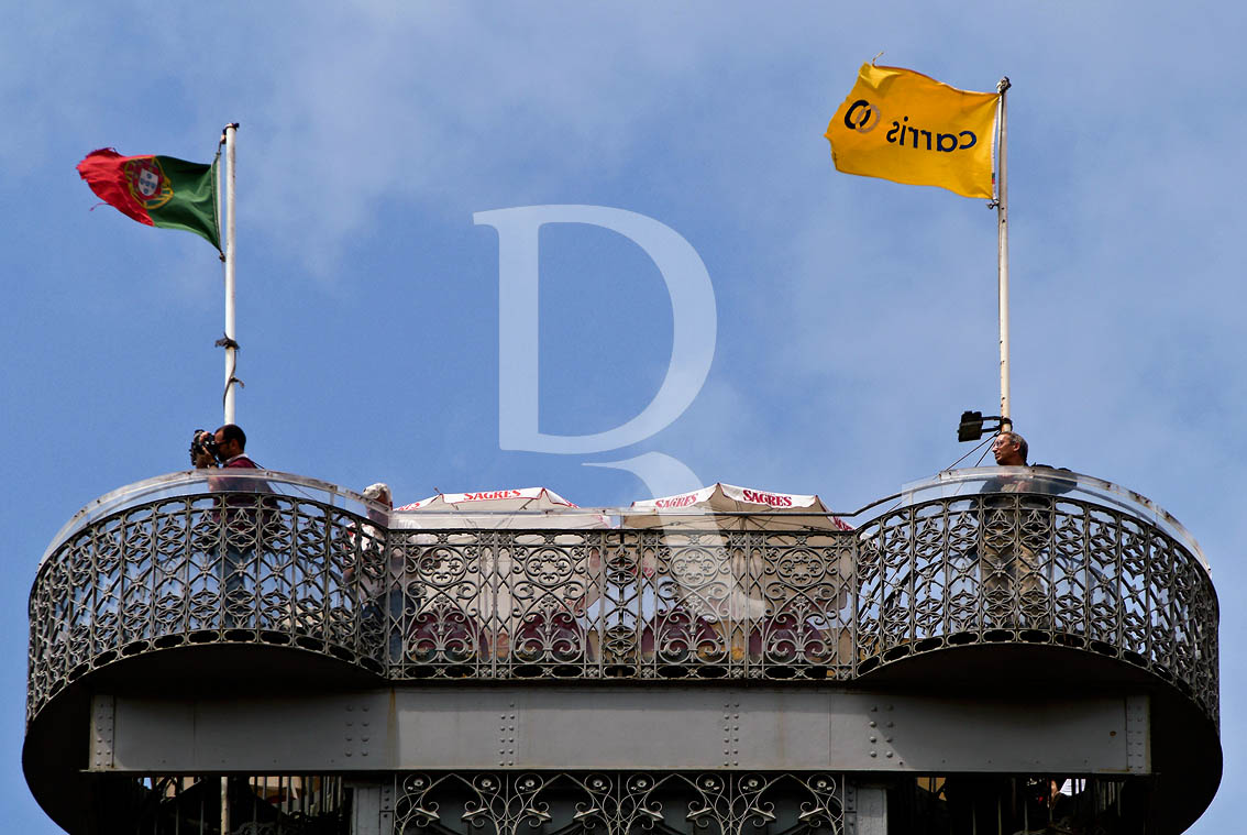 O Topo do Elevador de Santa Justa
