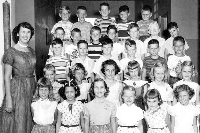 1954-1955 - Miss Wilsons 2nd grade class at Miami Springs Elementary School