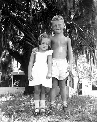 1953 - unknown girl and Don Boyd in St. Petersburg