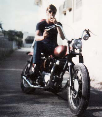1969 - Ted Crownover on his Triumph