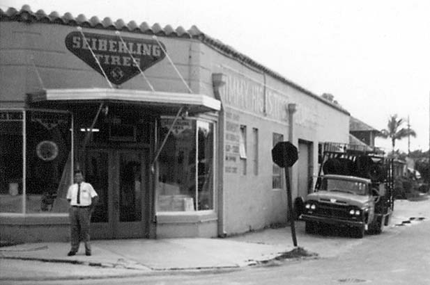 Early 1960s - Jack High in front of Jimmy Highs Tires in Miami