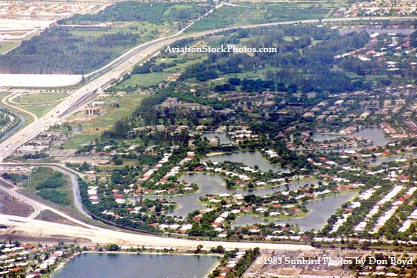 Early 1980s - aerial photo of Miami Lakes